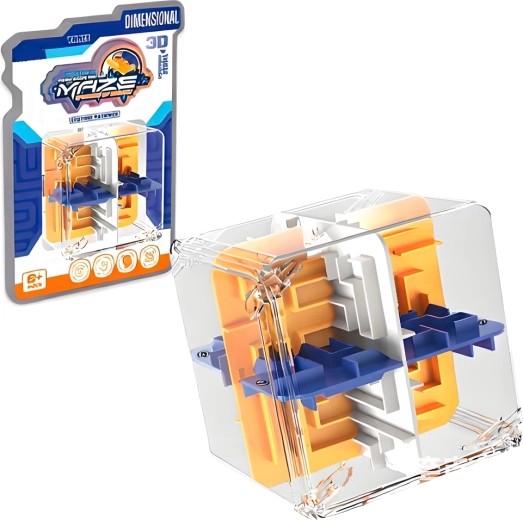 Puzzle 3D labirint în cub