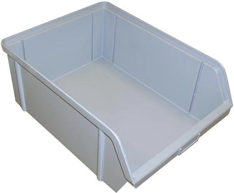 Cutie de depozitare înclinată 150 × 100 × 70 mm, 3 kg, gri, plastic