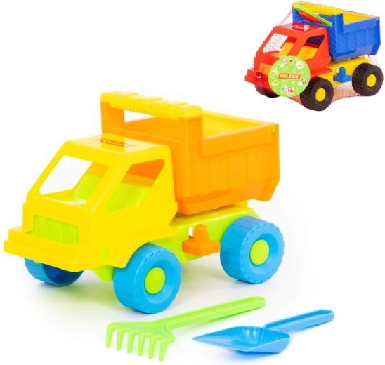 Set pentru nisip Mașina Kazimír cu lopățică și grebluțe