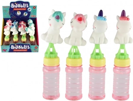 Aparat de baloane de săpun cu unicorn – 18 cm, culori diverse