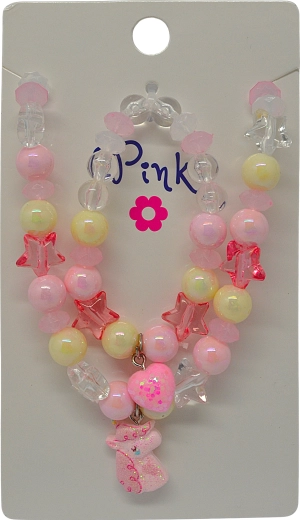 Set creativ colier și brățară – unicorn