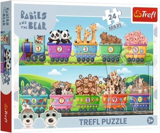 Puzzle maxi Lumea micilor aventuri, 24 de piese