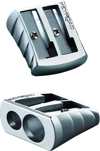 Ascuțitoare Keyroad Metal Duo, argintie