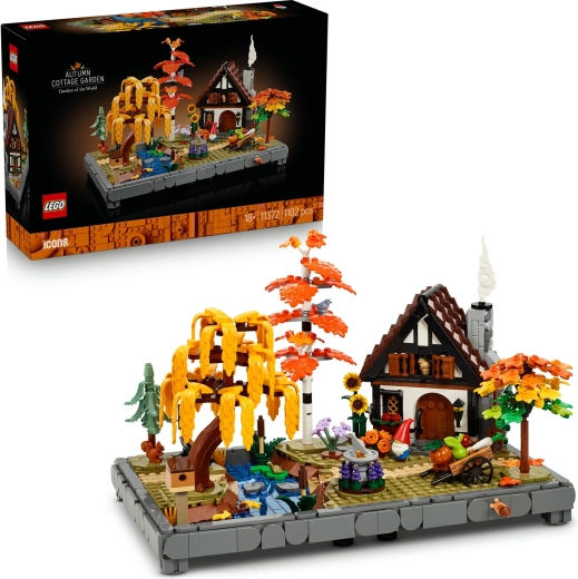 Lego Icons cabană și grădină de toamnă