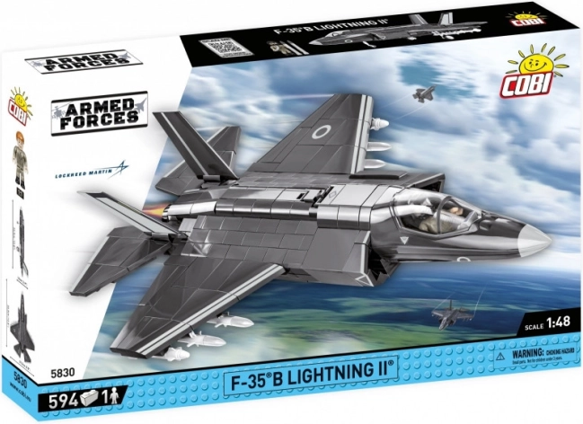 Model avion de luptă F-35B Lightning II din cărămizi