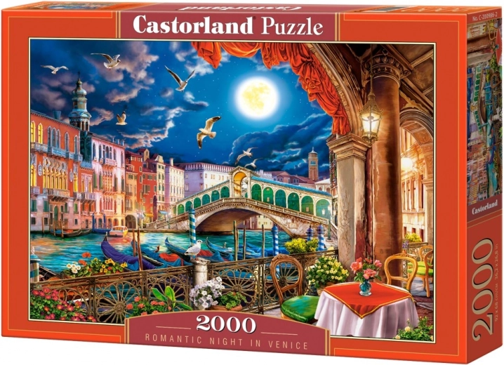 Puzzle 2000 piese Noapte romantică la Veneția