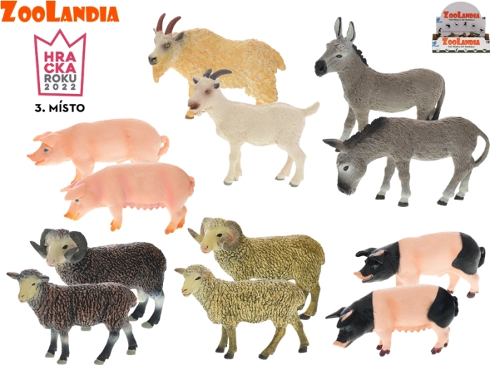 Zoolandia animale de fermă – set 24 figurine de animale domestice