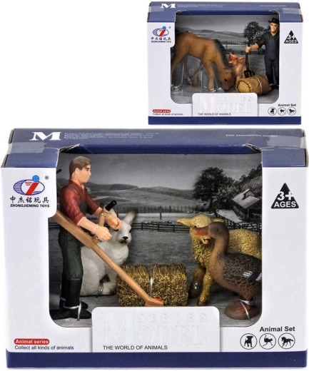 Set de joacă fermă cu animale și fermier - 1 bucată