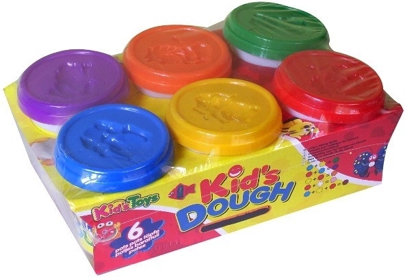 Pastă de modelaj din plasticină, 6 tuburi mari