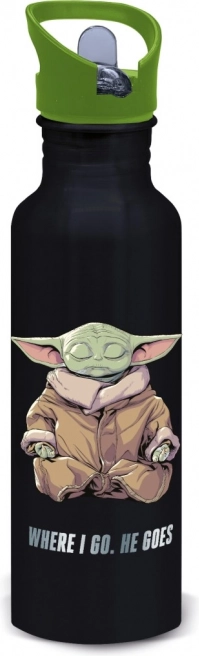 Sticlă din aluminiu Vegas cu motiv Mandalorian: Grogu