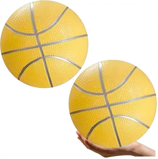 Minge de plajă din cauciuc galben pastel 20 cm