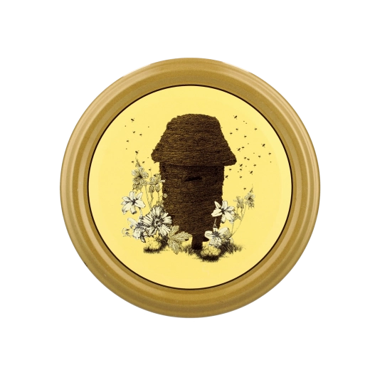 Set de capace pentru borcane 82 mm cu motivul Miód Polski Stary Ul – 10 buc