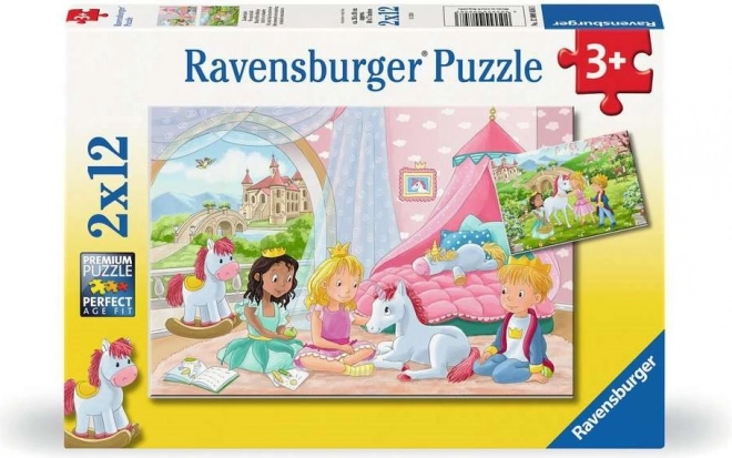 Puzzle pentru copii Prietenii regali 2în1