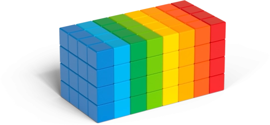 Geomag Magicube Full Color – cuburi magnetice 128 piese