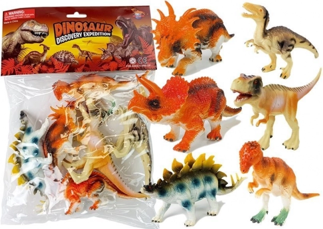 Set de figurine din plastic dinozauri 10 cm 6 bucăți