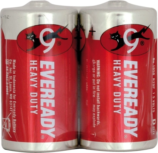 Energizer Eveready Heavy Duty Red baterie D R20 1,5 V, 2 buc.