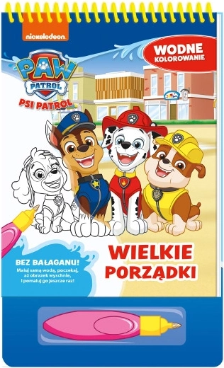 Patrula Cățelușilor – carte de colorat cu apă – Marea curățenie