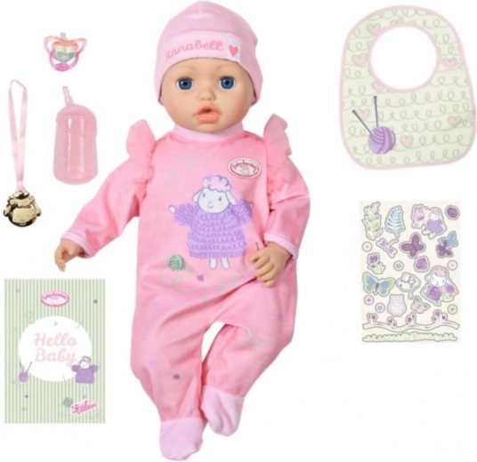 Baby annabell păpușa interactivă, 43 cm