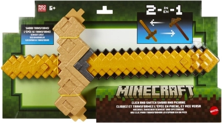 Minecraft sabie și târnăcop transformabil 2 în 1