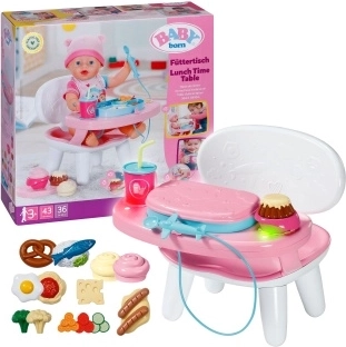 Scăunel de hrănire BABY born cu sunete