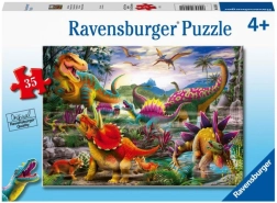 Puzzle Ravensburger T‑Rex Terror, 35 piese