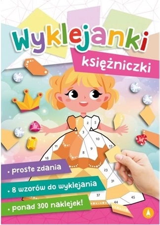 Caiet cu autocolante Prințese – imagini cu autocolante pentru copii