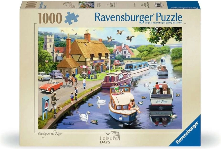 Puzzle Ravensburger Leisure Days nr. 7: Seară la râu, 1000 de piese