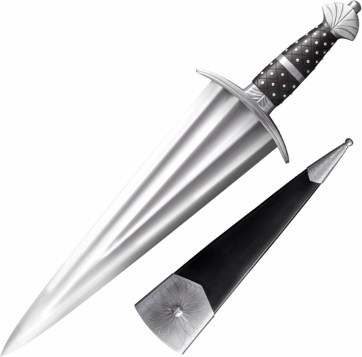 Cold Steel cinquedea sabie de colecție 36,8 cm, lemn de trandafir și teacă din piele