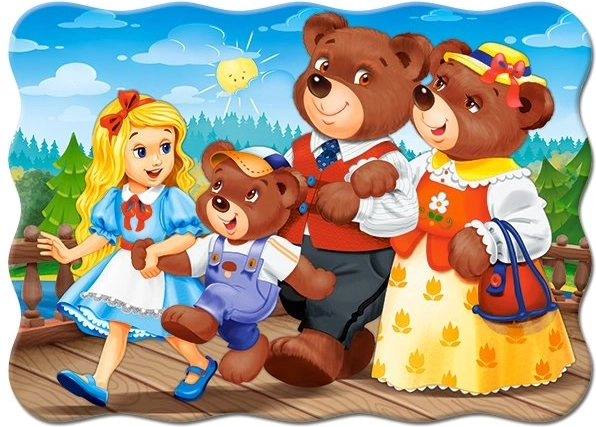 Puzzle 30 piese Zlatovláska și cei trei urși