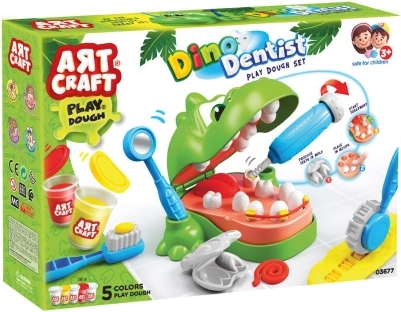 Art Craft set de modelaj dino dentist 280 g
