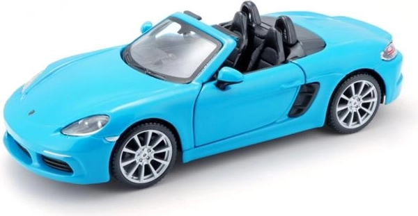 BBU Porsche 718 Boxster albastru, model de mașină la scara 1:24
