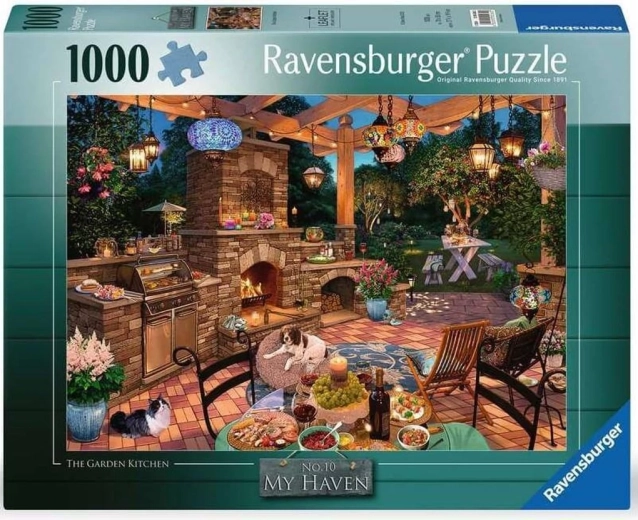 Puzzle Ravensburger My Haven: bucătărie de grădină 1000 de piese
