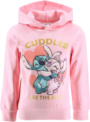 Hanorac roz cu glugă Lilo și Stitch – Mărime: 98