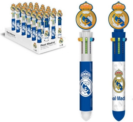 Pix cu bilă REAL MADRID cu 6 culori și topper 3D