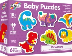 Baby puzzle dinozauri 6×2 piese GALT