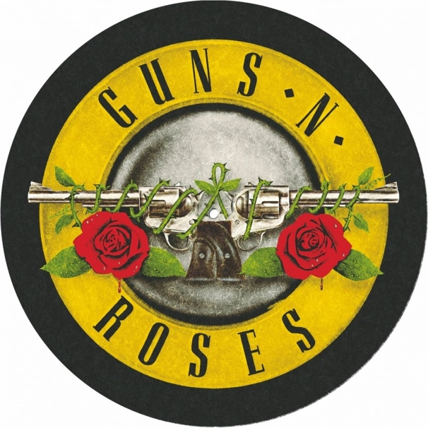 Suport pentru gramofon cu motiv Guns and Roses