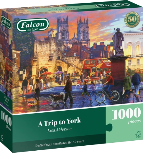 Puzzle Falcon Excursie la York 1000 de piese