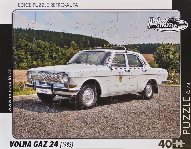 Puzzle auto retro Volga GAZ 24 (1983) – 40 piese