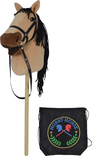 Tobă pentru copii pe tijă cu sunet, 73 cm, cu rucsac negru