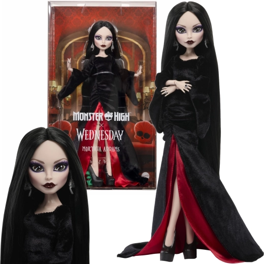 Monster High Collector Morticia Addams – păpușă de colecție x Wednesday