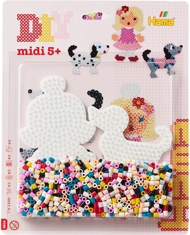 Mărgele de călcat Hama midi – set prințesă (1100 buc.)