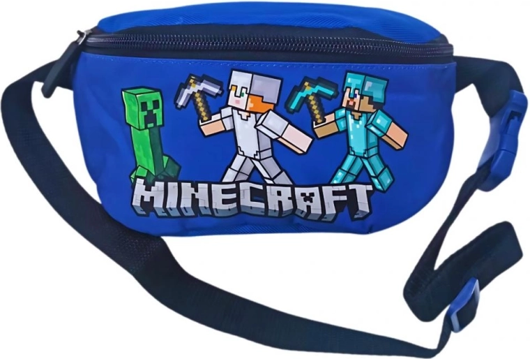 Borsetă (geanta de brâu) Minecraft pentru copii, albastră - 1 bucată