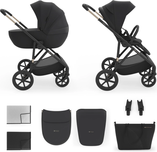 Cărucior combinat Kinderkraft 2în1 Prime 3 Venezian Black