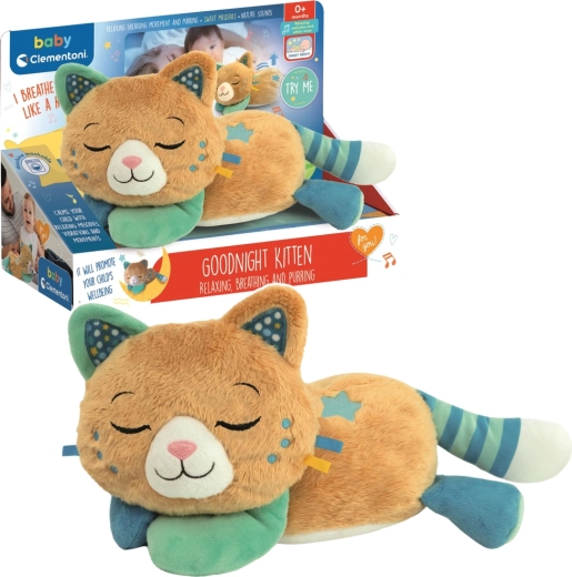 Pisica torcătoare Morfeusz jucărie de pluș CLEMENTONI