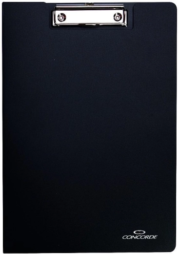 Mapă cu clip A4 CONCORDE, neagră