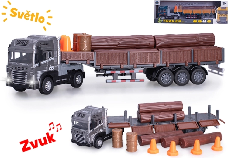 Transportor de lemne 1:24 cu lumini și sunete