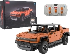 Set de construcție RC Rastar Hummer EV la scara 1:10, portocaliu