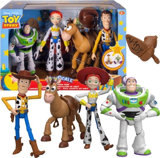 Disney Pixar Toy Story 5 set de figurine de acțiune Chudy, Jessie, Buzz Rachețak și mustang