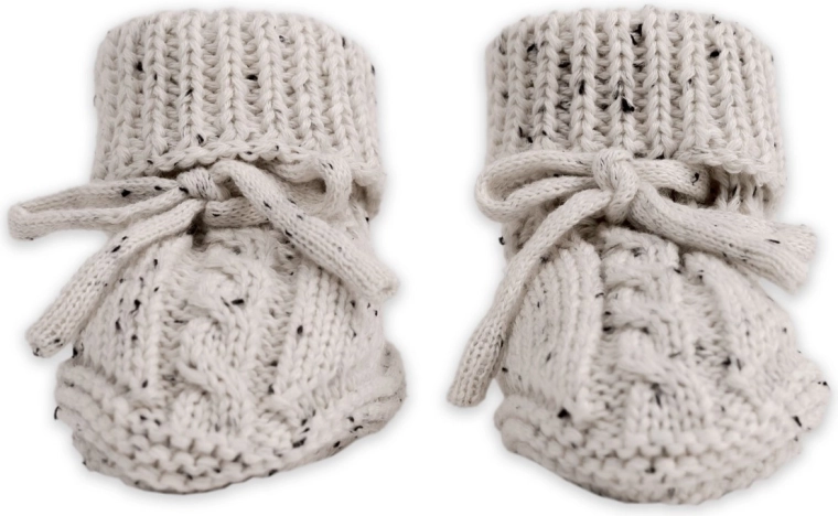 Lodger botoșei tricotați knit cable ground 0–6 luni