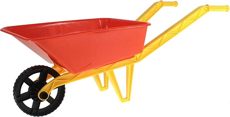 Roabă din plastic pentru copii, roșie, 72 × 29 × 25 cm